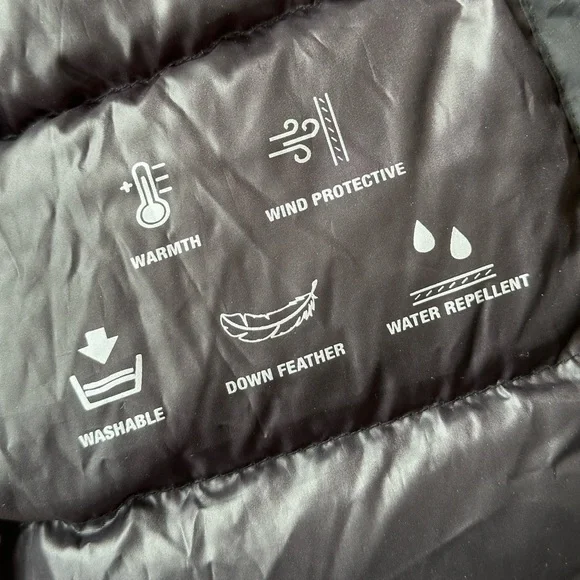 Zara Toddler Black Down Hooded Jacket size 18-24 Months - Picture 7 of 9